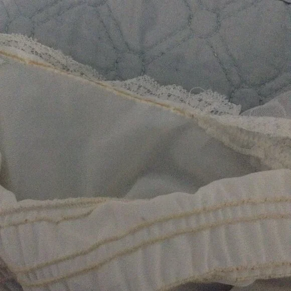 Vintage '50s 1950s - '60s 1960s Sheer Nylon Elastic Waisted Maxi Nightgown - Picture 6 of 6